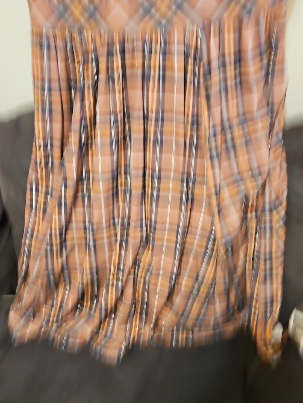 torrid Tan & Black Plaid Fit-and-Flare Midi Dress - Picture 3 of 9